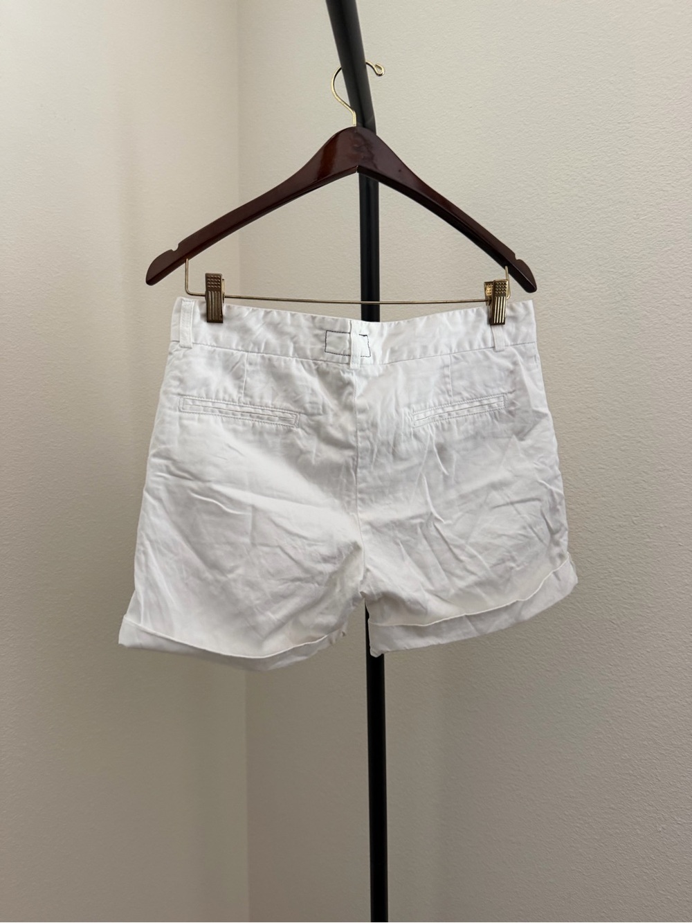 Current/Elliott the captain roll shorts White low & loose cotton Shorts - Picture 3 of 5